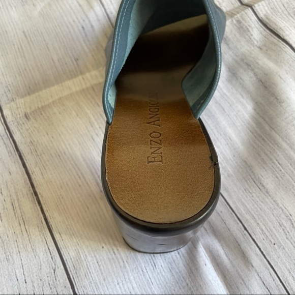 Enzo Angiolini blue and brown mules - Picture 4 of 11